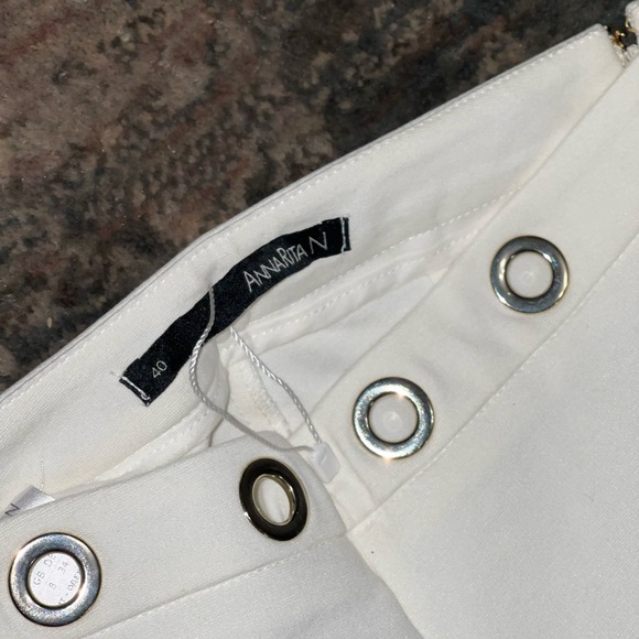 AnnaRita N - off white o ring pants trousers - Picture 6 of 8